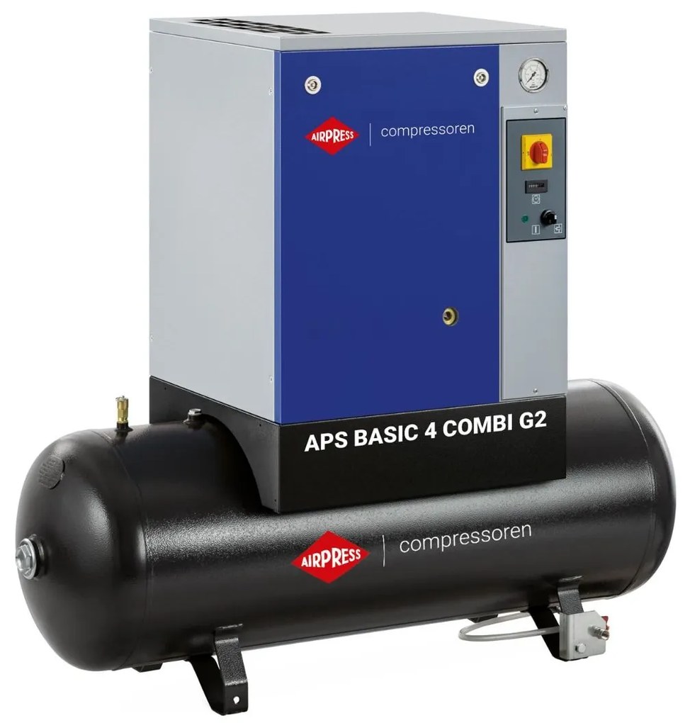 Compresor cu șurub APS 4 Basic G2 Combi 10 bar 4 CP/3 kW 366 l/min 200 l 362904
