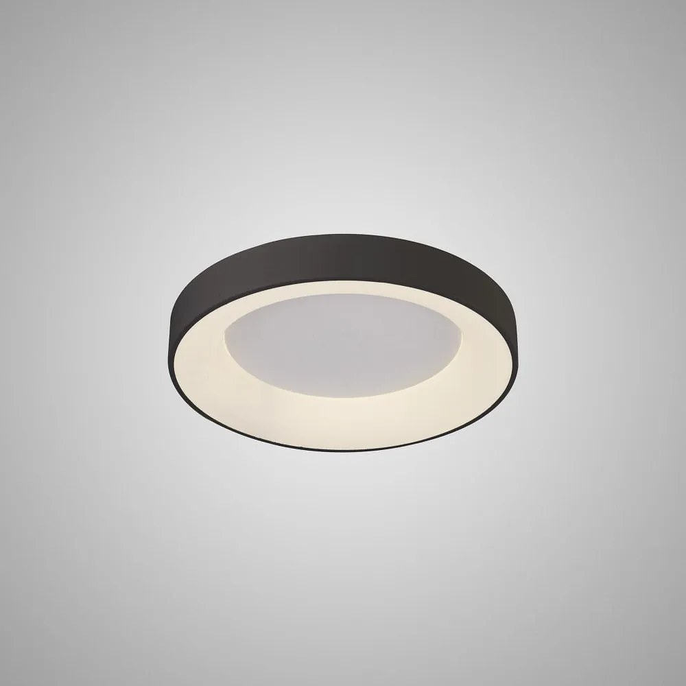 Plafoniera LED inteligenta design circular NISEKO II Black 38cm