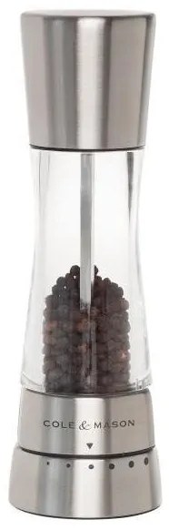 Cole&Mason DERWENT set 2 râșnițe sare și piper, 19 cm, crom lucios