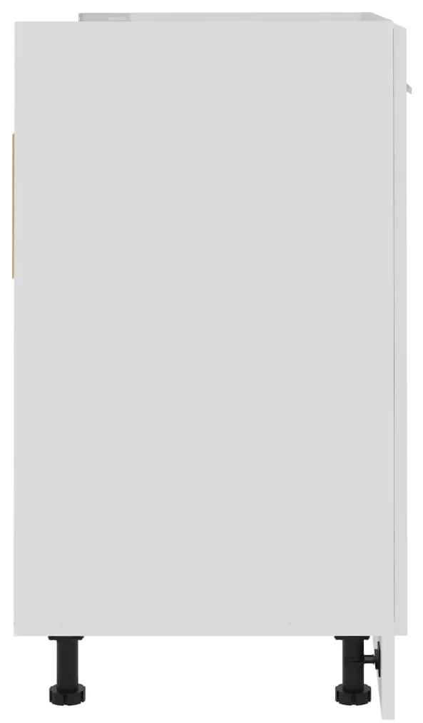 Masca de chiuveta, alb extralucios, 80 x 46 x 81,5 cm, PAL Alb foarte lucios, Dulap inferior de chiuveta, 1