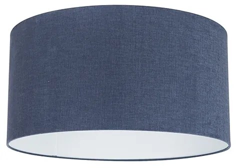 Abajur din material textil albastru închis 50/50/25