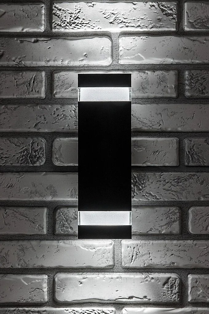 Aplica LED CCT perete exterior IP65 Urfa Line antracit