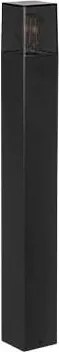Lampă de exterior 1xE27/40W/230V IP44 80 cm neagră/fumurie