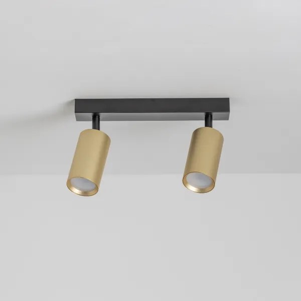 Brilagi - Spot reglabil LED RGBW SELE GOLDEN 2xGU10/6W/230V negru/auriu