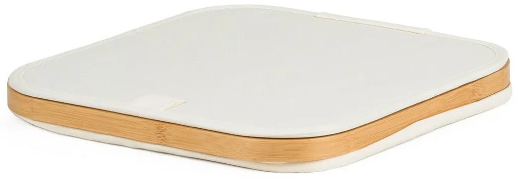 Cutie de depozitare G21 30 x 30 x 15 cm, dinbambus cu capac, bej