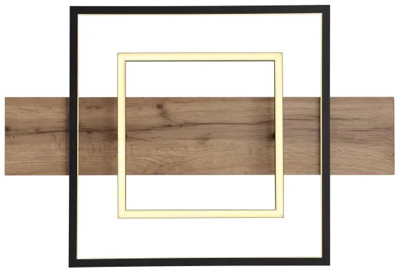 Globo 67289D - Plafonieră LED dimabilă VANNI LED/24W/230V maro/negru