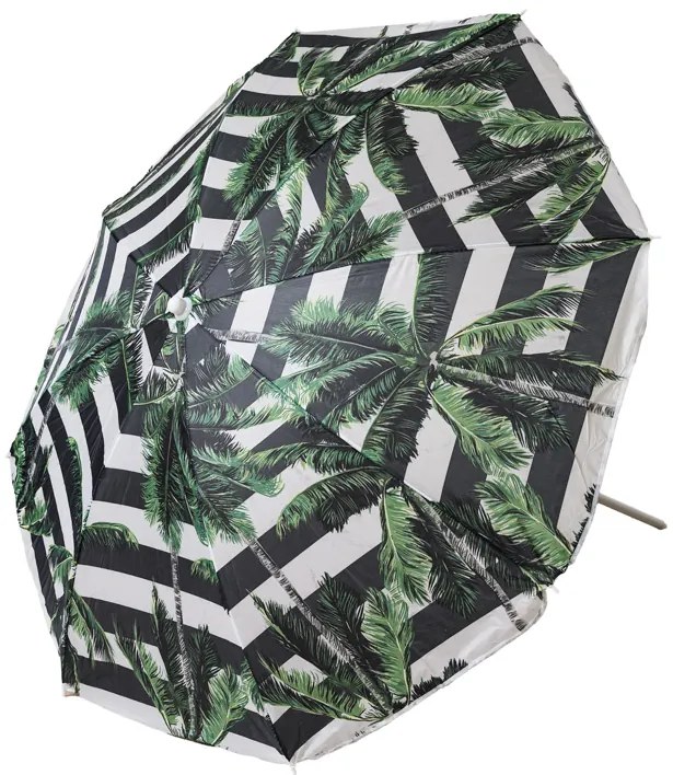 Umbrela de soare PALMA 180 cm, negru-alb