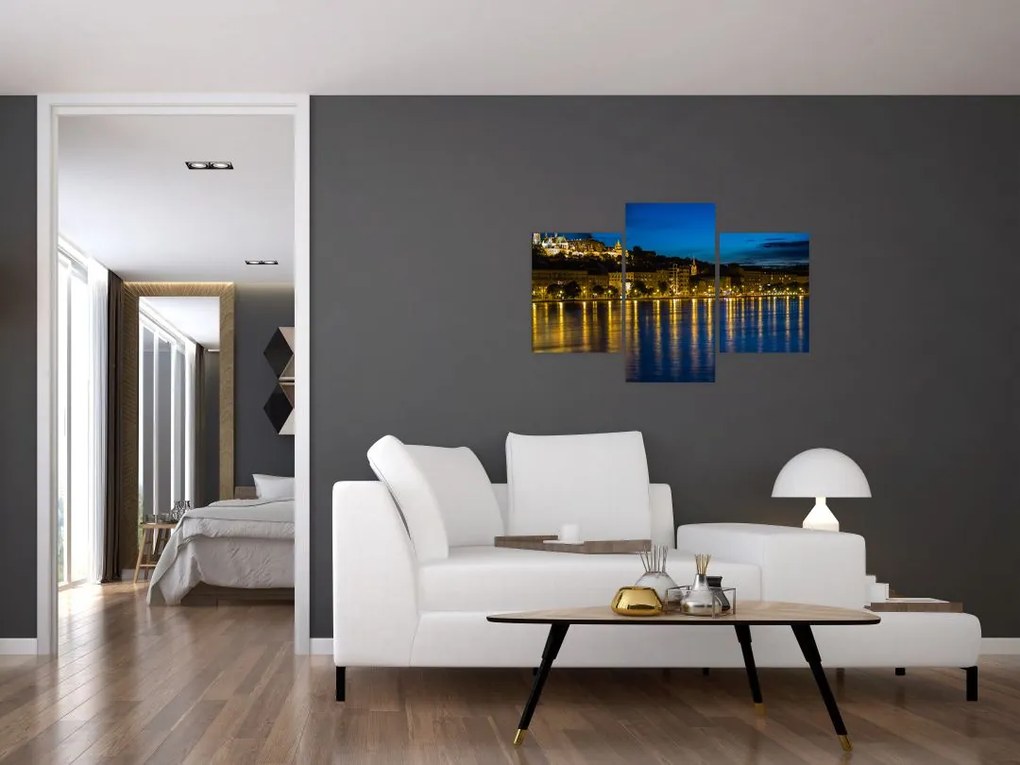 Tablou orașului nocturn (90x60 cm)