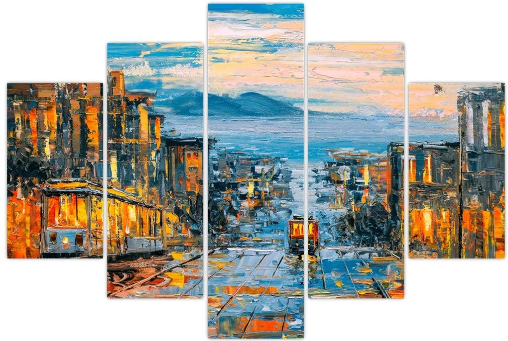 Tablou - Telecabină, San Francisco (150x105 cm)
