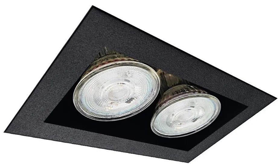 Brosline 3034 - Spot încastrat CAGE 2xGU10/10W/230V negru