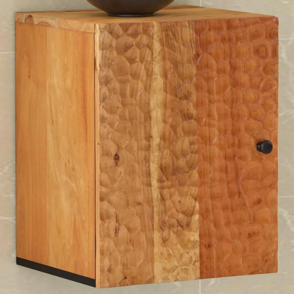 356875 vidaXL Dulap de perete de baie, 38x33x48 cm, lemn masiv de acacia