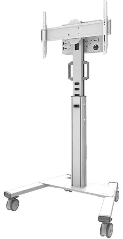 Stand podea mobil NM MUp 37-75" 70kg alb