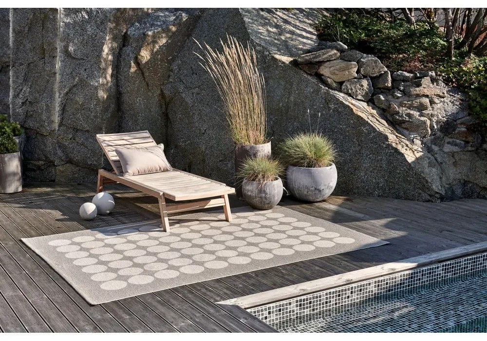 Covor tip traversă pentru interior și exterior maro/bej 70x240 cm Hugo Walnut Linen – Pappelina