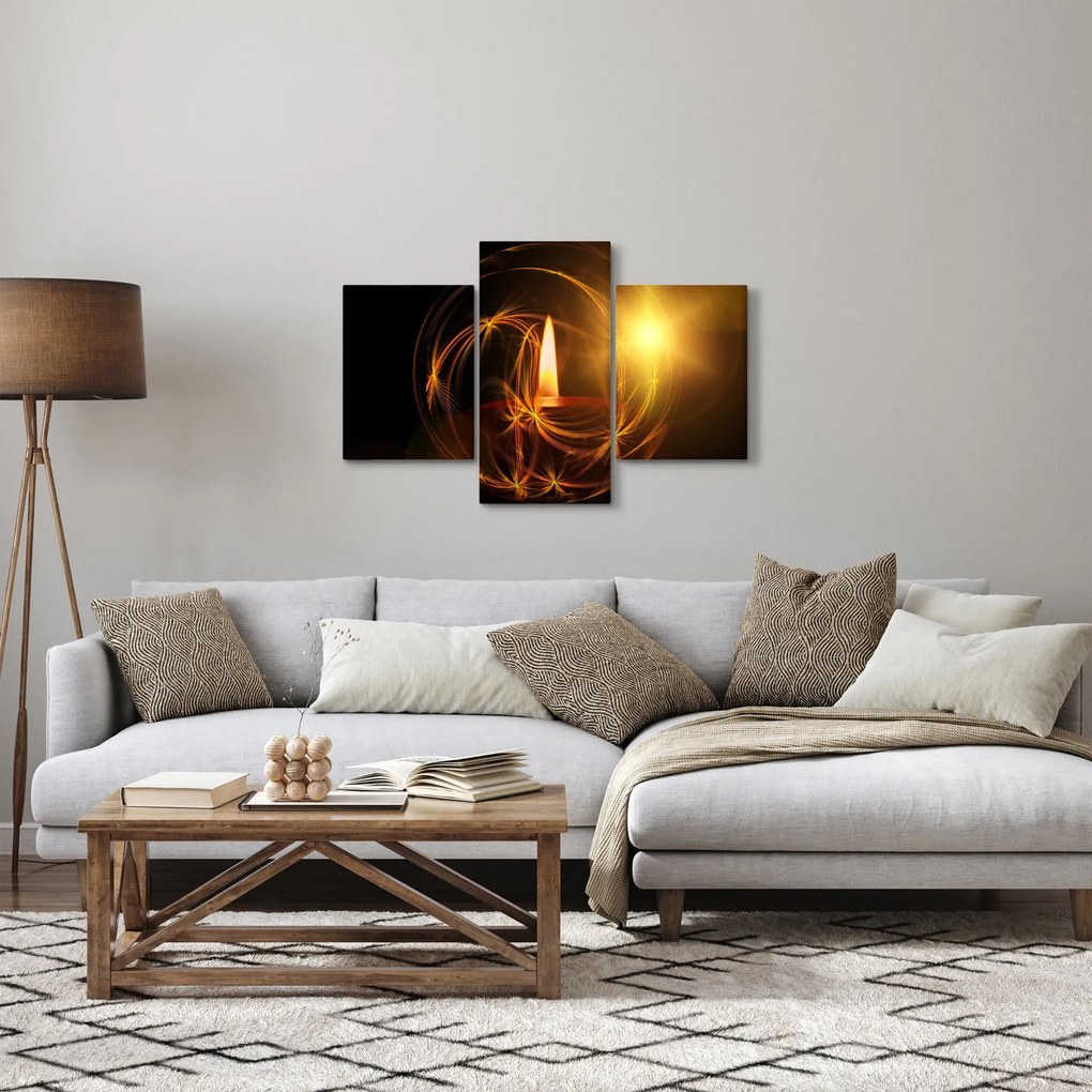 Tablou cu lumânare (90x60 cm)
