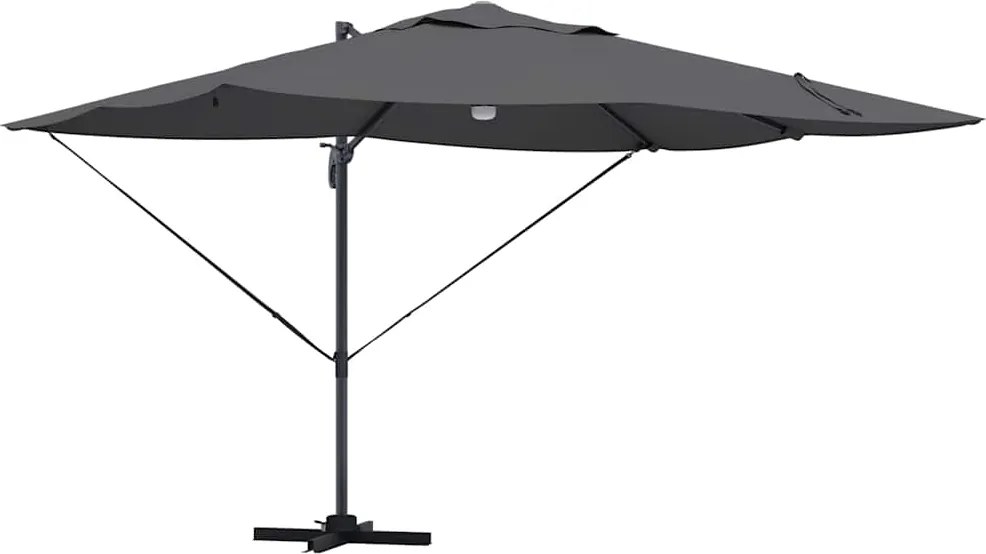 vidaXL Umbrelă de soare Antracit 351 x 250 x 253 cm