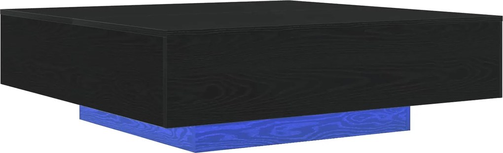 vidaXL Masă de cafea Stejar Negru 100 x 100 x 31 cm Lemn compozit