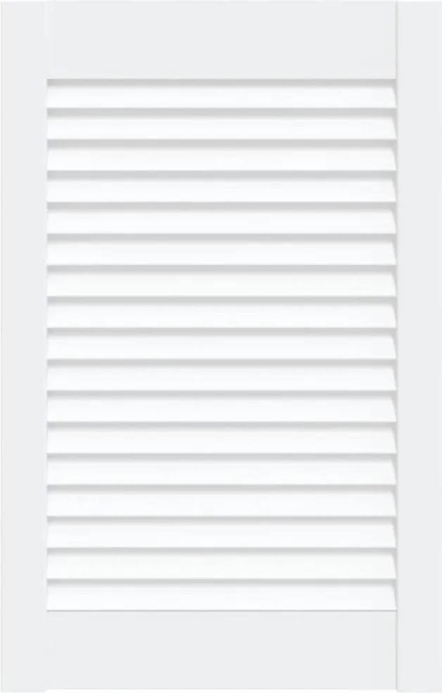 vidaXL Ușă de dulap design lambriu, alb, 61,5x39,4 cm, lemn masiv pin