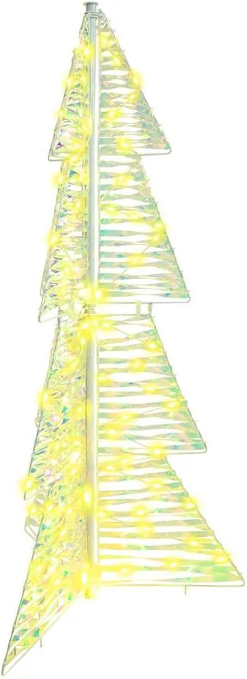 vidaXL Brad de Crăciun cu 100 LED Alb cald 120 cm PET