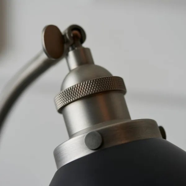 Lampă de masă FRANKLIN Endon 98752 1xE14/7W/230V crom mat/antracit