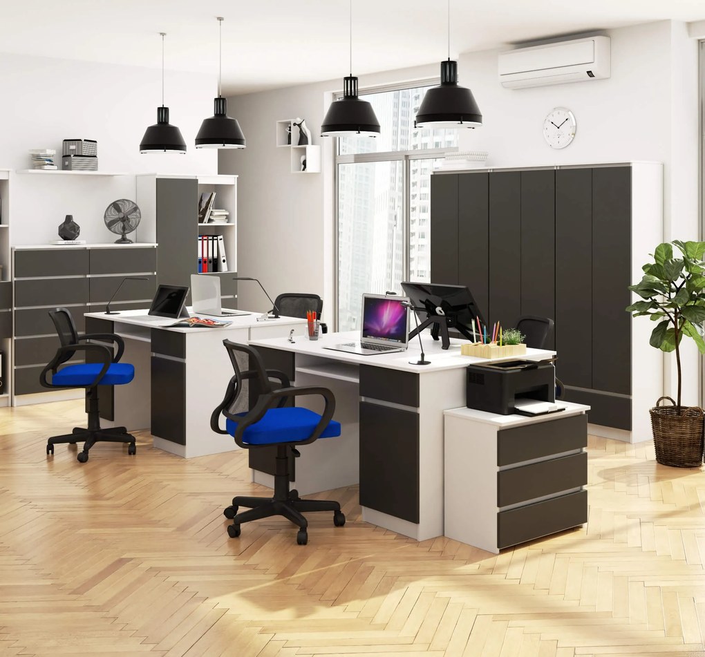 Masă PC Aranandose (alb + grafit). 1117079