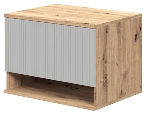 Dulap sub lavoar Pulcro 60 cm, crem / stejar artisan