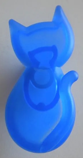 Buton plastic Pisica Albastra