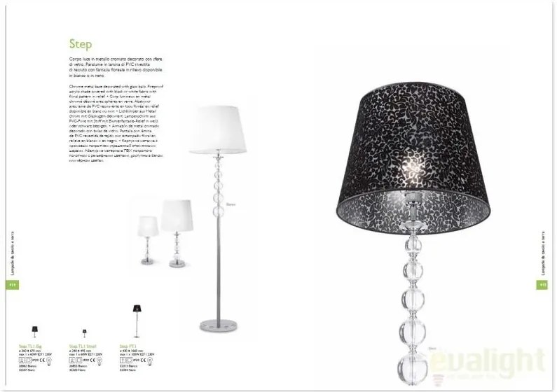Lampadar, lampa de podea STEP PT1 NERO 032344