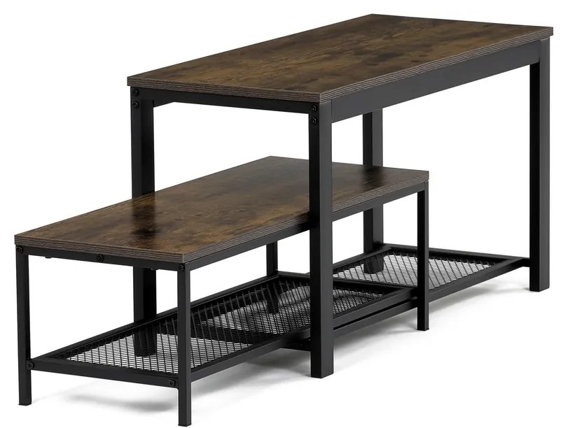 Set de 2 suporturi pentru pantofi, lemn vechi