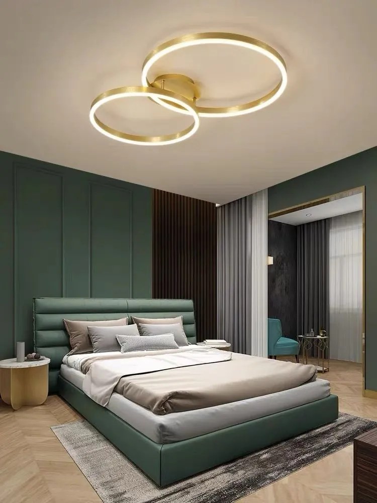 Lustra LED Cu Telecomanda, Elit's, Luz 14 Lux Gold, 40w