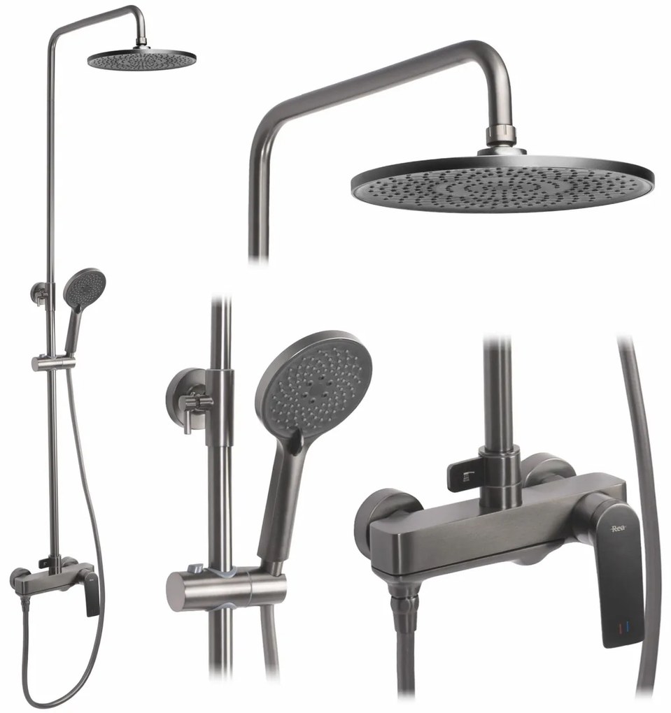 Baterie pentru dus Avalon titanium