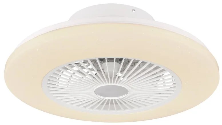Lustra LED cu ventilator si telecomanda design modern Kello alb