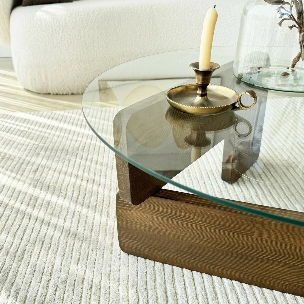 Măsuță de conferință Mia Walnut