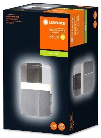 Ledvance - Aplica LED de exterior CRYSTAL, 4,5 W, 230 V, IP44