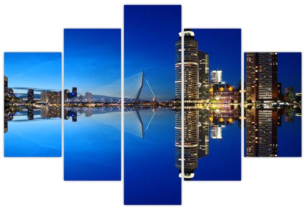 Tablou - Rotterdam nocturn (150x105 cm)