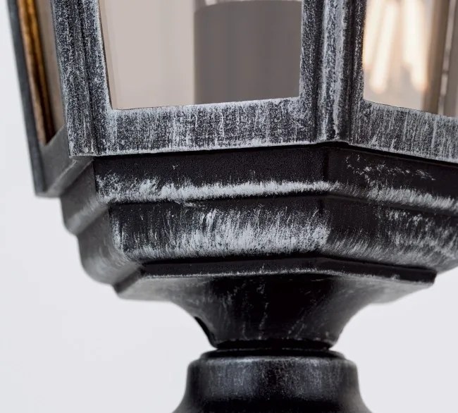 Stalp iluminat exterior stil clasic IP43 H52 Hermine AL 11K/82513/A schwarz-silber OR