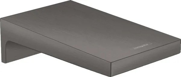 Pipa cada, Hansgrohe Metropol, montaj incastrat, 18.5 cm, negru periat, 32543340