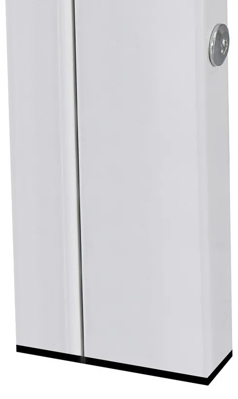 Masă pătrată Ezra 140 cm, din sticlă, albă