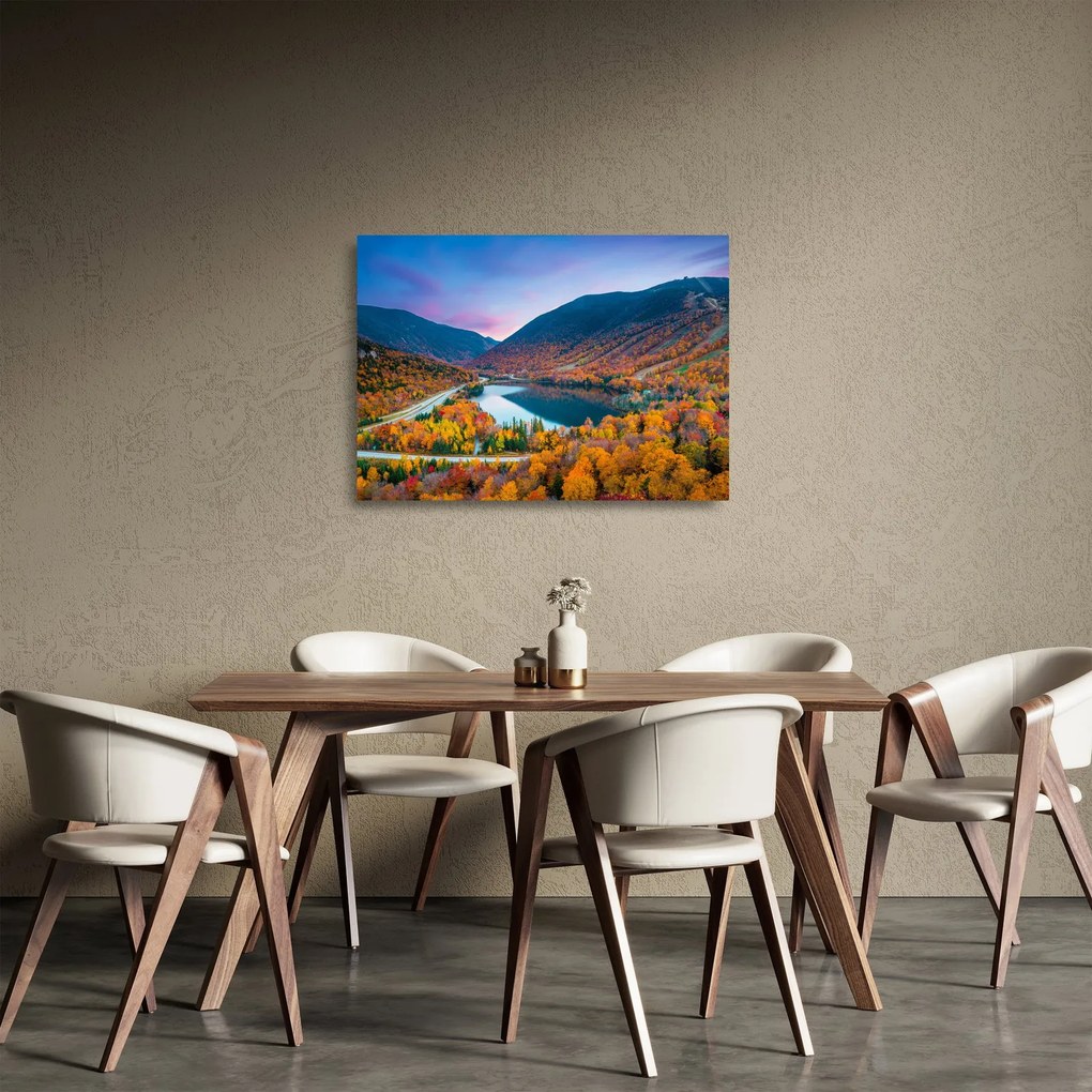 Tablou pe sticlă - White Mountain, New Hampshire, USA (70x50 cm)