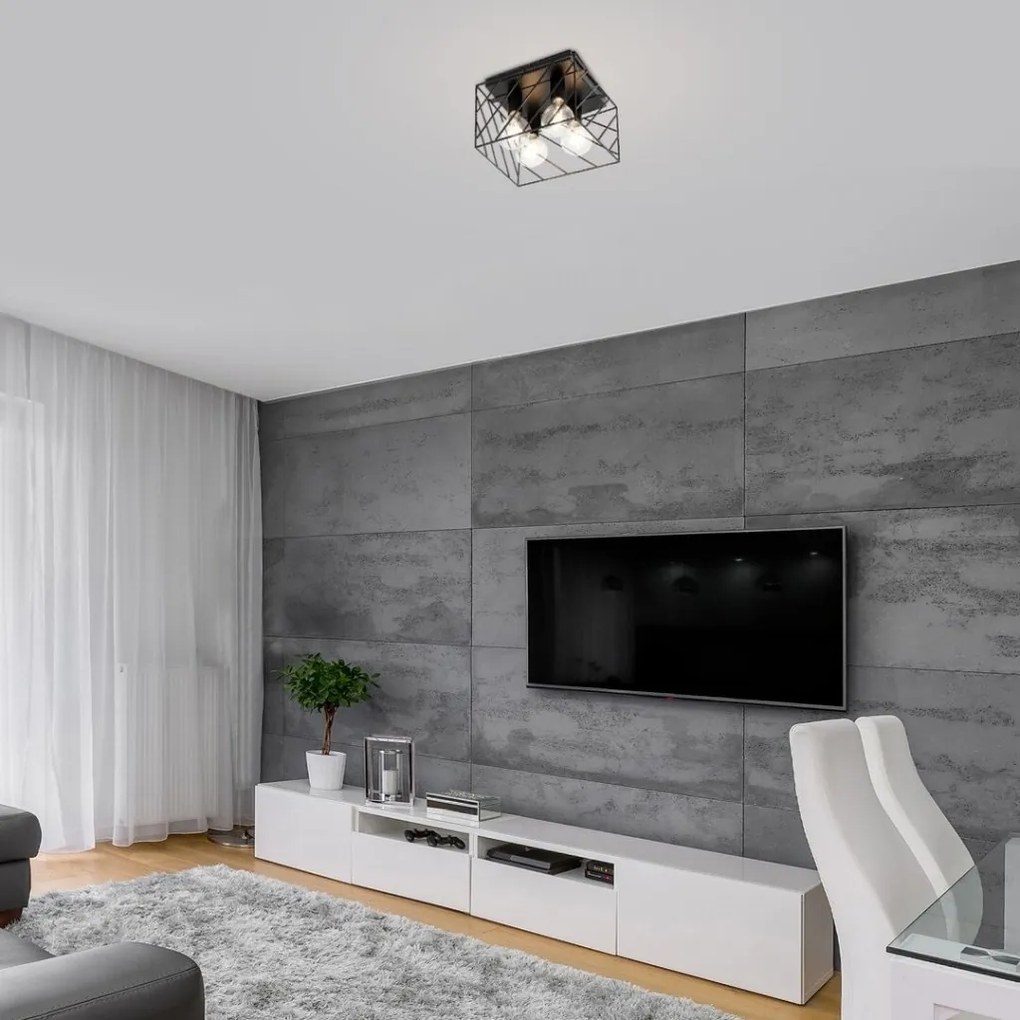 Plafoniera design modern Boroo negru