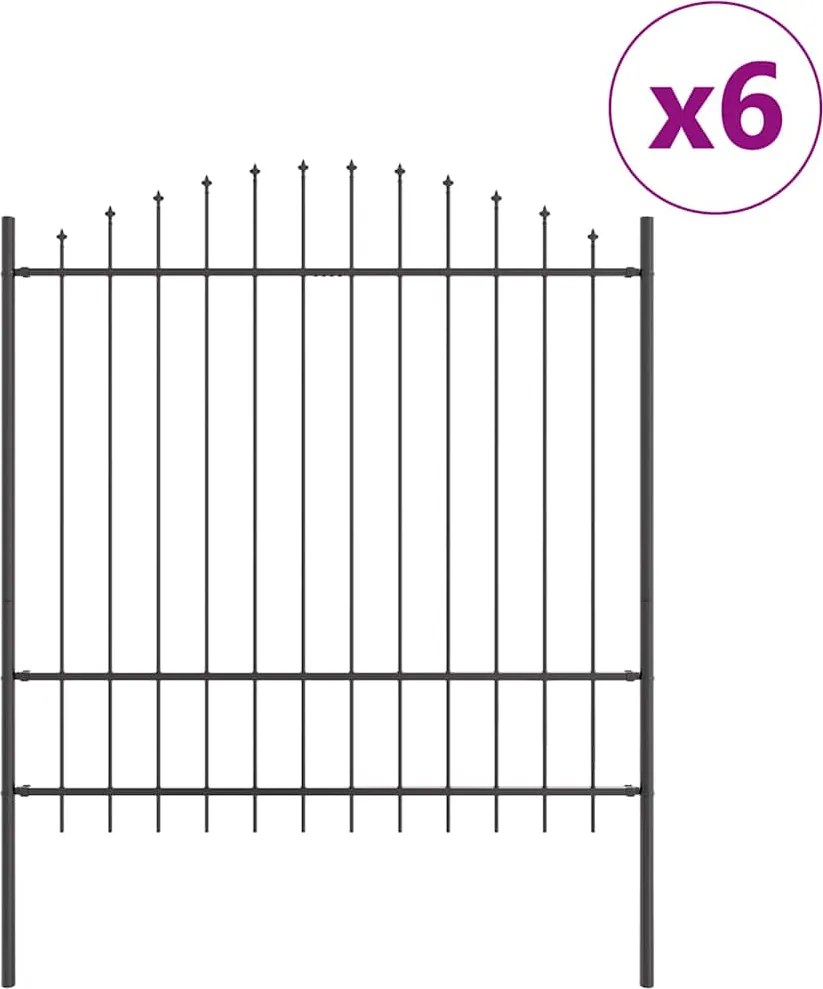 vidaXL Gard de Grădină 6 pcs Gri 170 x 215 cm