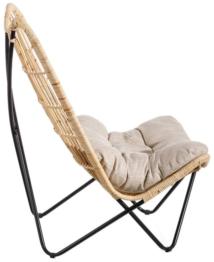 Fotoliu în culoare naturală țesut – Ixia