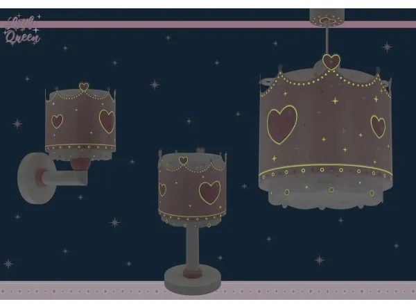 Aplică pentru copii LITTLE QUEEN 1xE27/60W/230V Dalber 61109