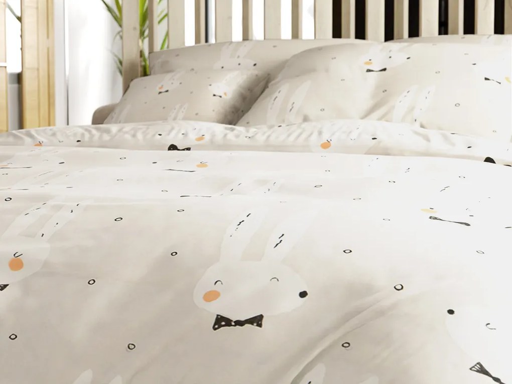 Lenjerie de pat din microfibra WHITE RABBIT, bej Dimensiune lenjerie de pat: 70 x 90 cm | 140 x 220 cm
