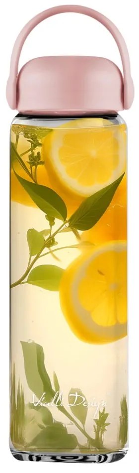 Sticlă roz din sticlă 540 ml Fuori – Vialli Design