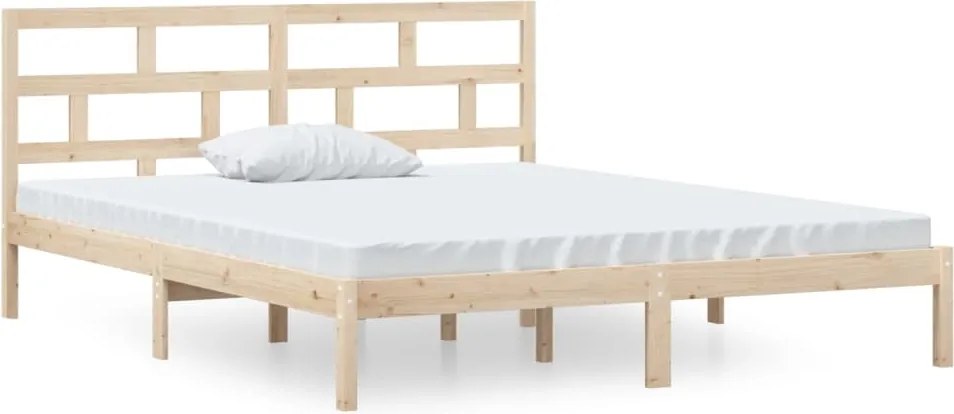 vidaXL Cadru de pat mic dublu, 120x190 cm, lemn masiv