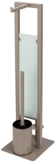 WENKO 25553100 - Perie WC RIVALTA 18x70 cm bej/negru