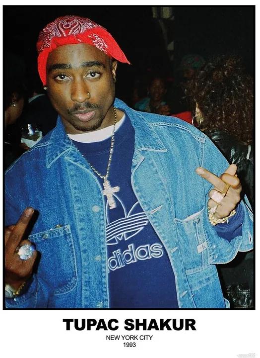 Poster Tupac Shakur - N.Y.C 1993, (59.4 x 84.1 cm)