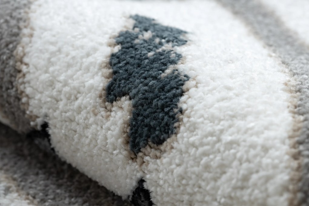 Covor FUN Land pentru copii, satul, străzi, cerc - cremă - SECUNDAR-COTATI PRODUSUL