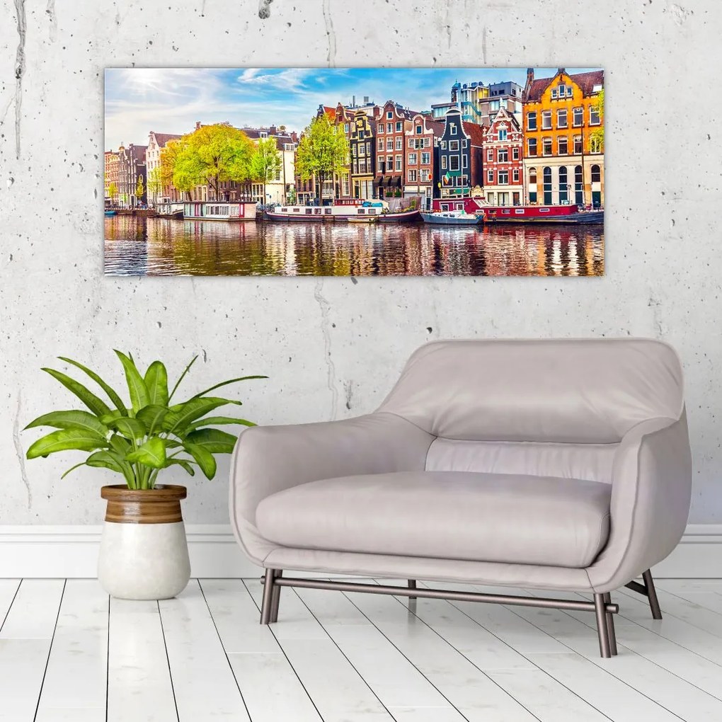 Tablou - Case dansatoare, Amsterdam (120x50 cm)