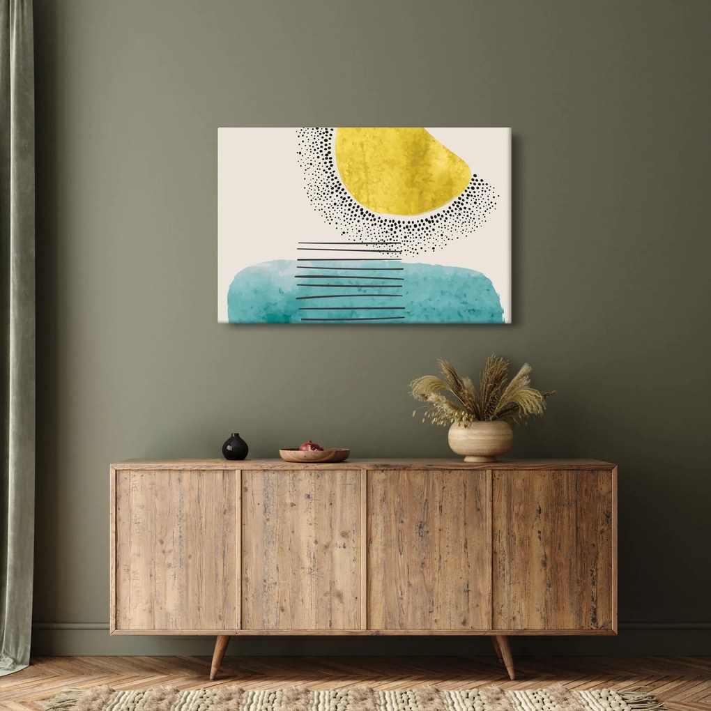 Tablou - pictură abstractă de plajă N⁰2 (90x60 cm)